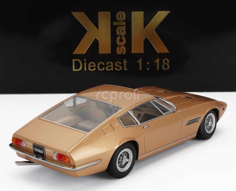 Kk-scale Maserati Ghibli Coupe 1969 1:18 Gold Met
