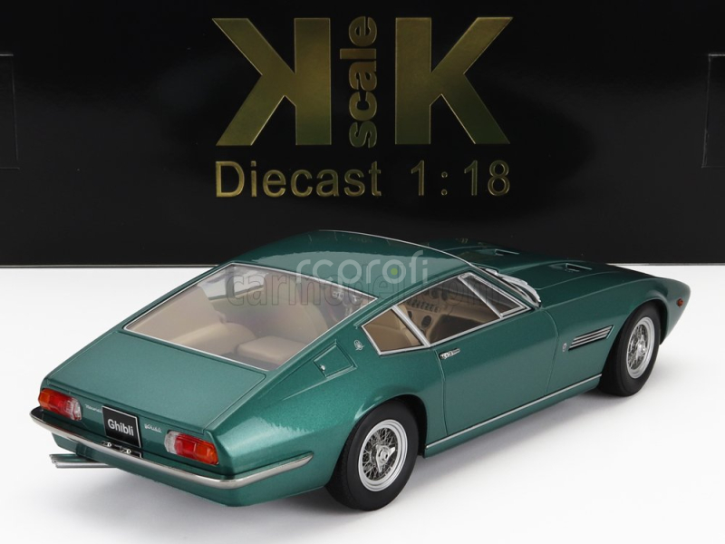 Kk-scale Maserati Ghibli Coupe 1969 1:18 Green Met