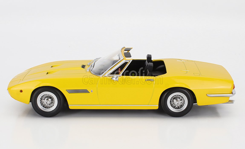 Kk-scale Maserati Ghibli Spider Cabriolet Open 1970 - Spoked Rims - Cerchio A Raggio 1:18 Žlutá