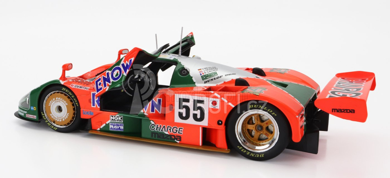 Kk-scale Mazda 787b 2.6l Team Mazdaspeed Co. Ltd. N 55 1:18, oranžovozelená
