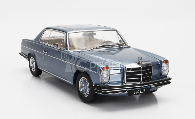 Kk-scale Mercedes benz 280c/8 (w114) Coupe 1969 1:18 Světle Modrá Met