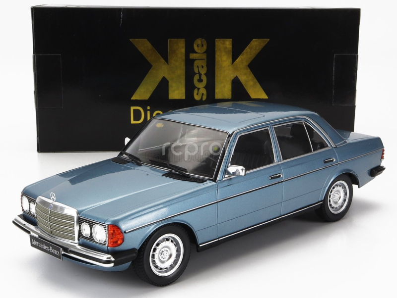 Kk-scale Mercedes benz E-class 230e (w123) 1975 1:18 Světle Modrá Met