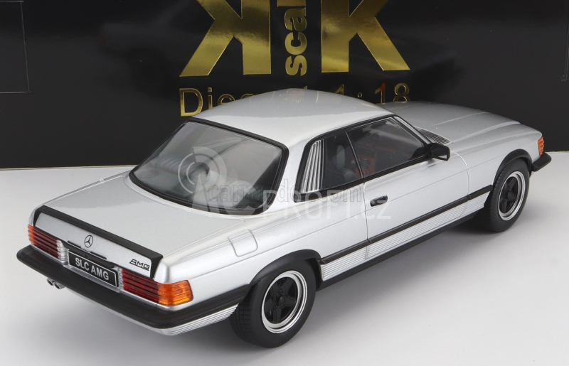 Kk-scale Mercedes benz S-class 500slc 6.0 Amg (c107) 1985 1:18 Silver