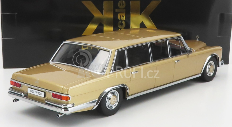 Kk-scale Mercedes benz S-class 600 Lwb Pullman (w100) 1964 1:18 Gold Met