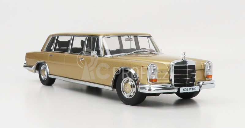 Kk-scale Mercedes benz S-class 600 Lwb Pullman (w100) 1964 1:18 Gold Met