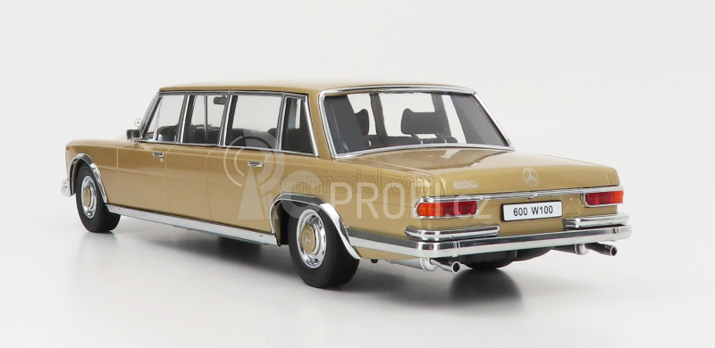 Kk-scale Mercedes benz S-class 600 Lwb Pullman (w100) 1964 1:18 Gold Met