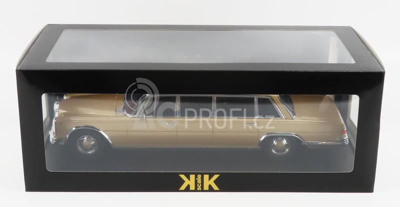 Kk-scale Mercedes benz S-class 600 Lwb Pullman (w100) 1964 1:18 Gold Met