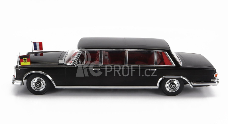 Kk-scale Mercedes benz S-class 600 Lwb Pullman (w100) 1964 1:18, černá