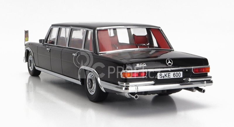 Kk-scale Mercedes benz S-class 600 Lwb Pullman (w100) 1964 1:18, černá