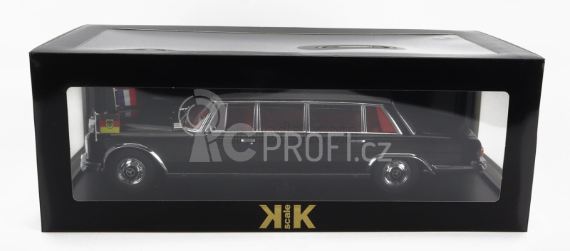 Kk-scale Mercedes benz S-class 600 Lwb Pullman (w100) 1964 1:18, černá