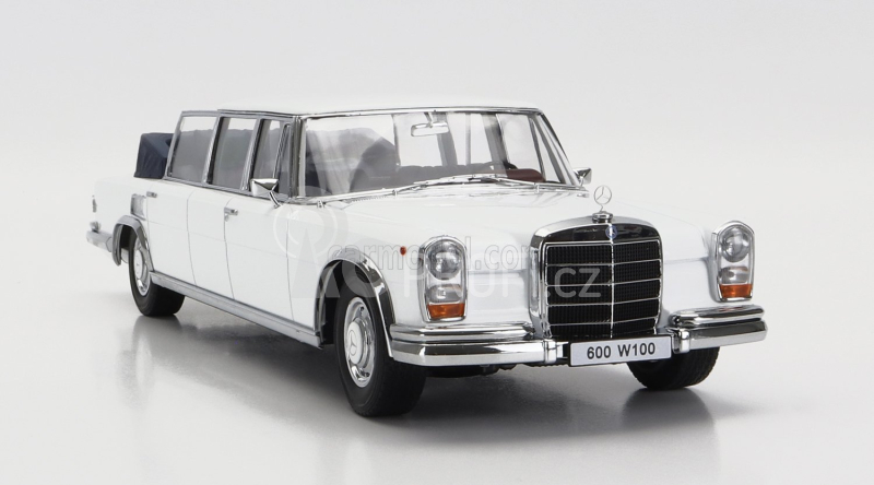 Kk-scale Mercedes benz S-class 600 Pullman (w100) Landaulet Semiconvertible 1964 1:18 Bílá