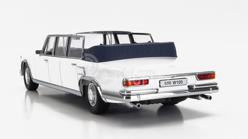 Kk-scale Mercedes benz S-class 600 Pullman (w100) Landaulet Semiconvertible 1964 1:18 Bílá