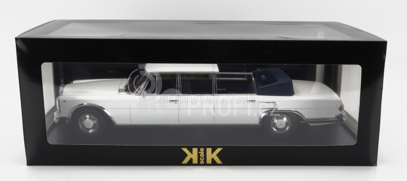 Kk-scale Mercedes benz S-class 600 Pullman (w100) Landaulet Semiconvertible 1964 1:18 Bílá