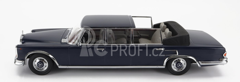 Kk-scale Mercedes benz S-class 600 Pullman (w100) Landaulet Semiconvertible 1964 1:18 Tmavě Modrá