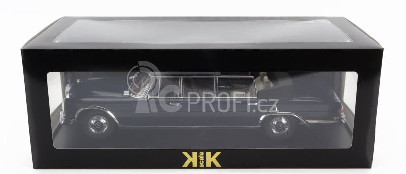 Kk-scale Mercedes benz S-class 600 Pullman (w100) Landaulet Semiconvertible 1964 1:18 Tmavě Modrá
