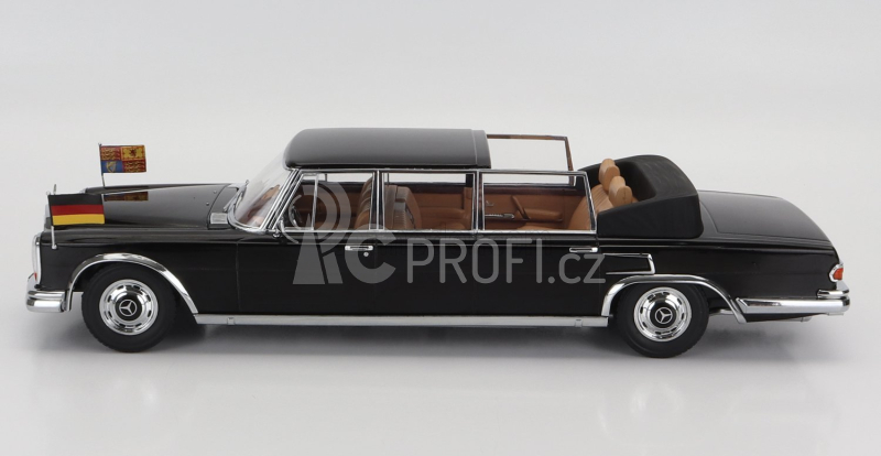 Kk-scale Mercedes benz S-class 600 Pullman (w100) 1965 1:18, černá
