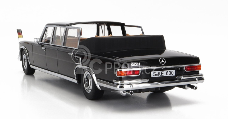 Kk-scale Mercedes benz S-class 600 Pullman (w100) 1965 1:18, černá