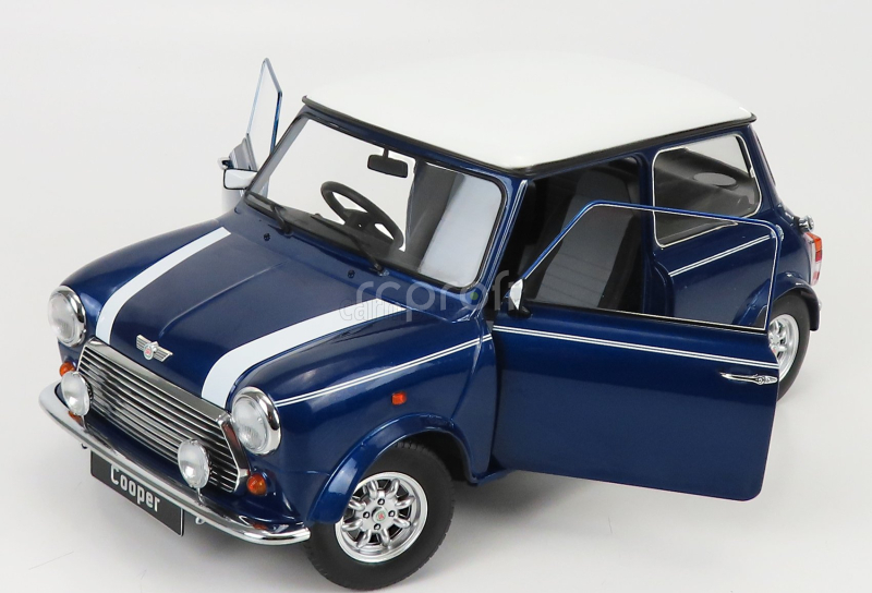 Kk-scale Mini Cooper Rhd 1992 1:12 Modrá Met Bílá