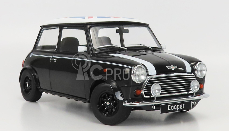 Kk-scale Mini Cooper Rhd 1992 With Union Jack 1:12 Černá Bílá