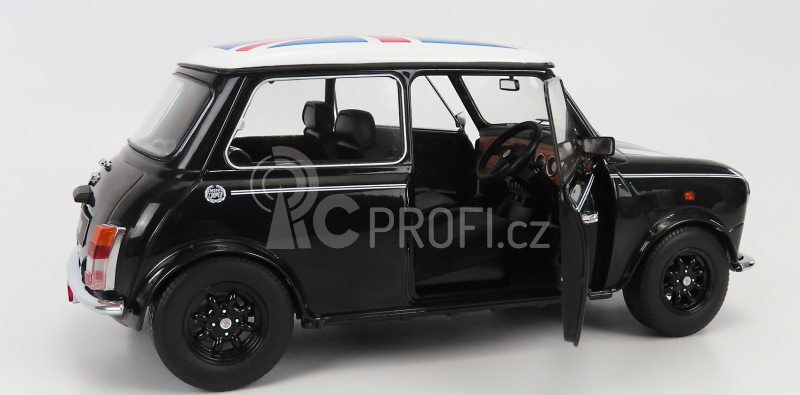 Kk-scale Mini Cooper Rhd 1992 With Union Jack 1:12 Černá Bílá