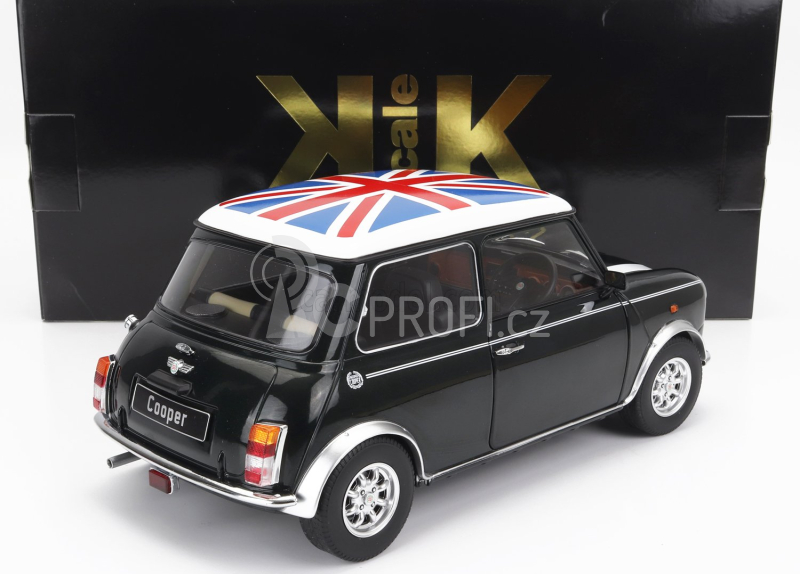 Kk-scale Mini Cooper Rhd 1992 With Union Jack 1:12 Zelená Bílá