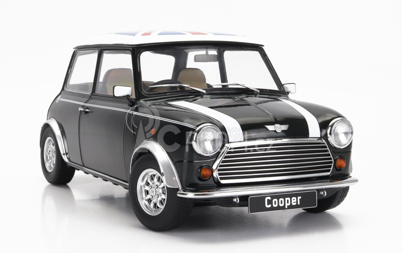 Kk-scale Mini Cooper Rhd 1992 With Union Jack 1:12 Zelená Bílá