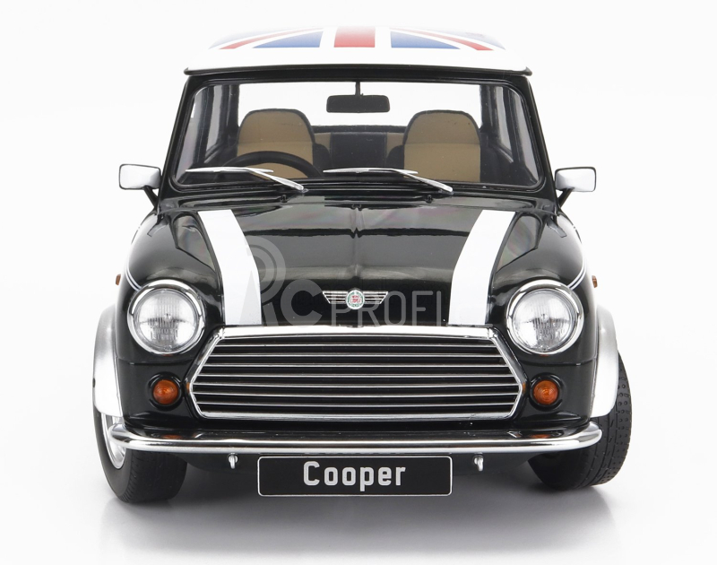 Kk-scale Mini Cooper Rhd 1992 With Union Jack 1:12 Zelená Bílá