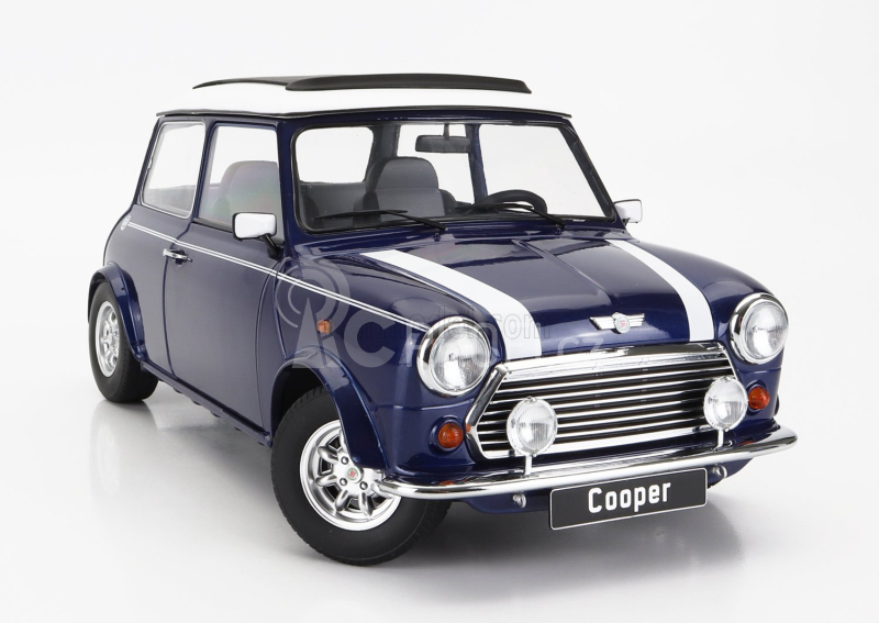 Kk-scale Mini Cooper Sunroof Lhd 1992 1:12 Modrá Met Bílá
