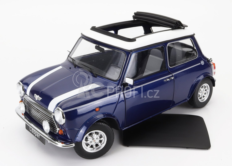 Kk-scale Mini Cooper Sunroof Lhd 1992 1:12 Modrá Met Bílá