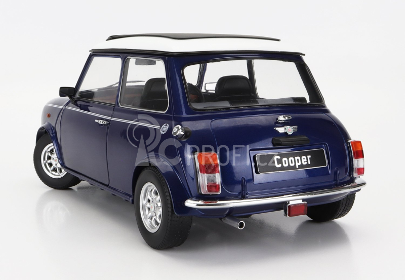 Kk-scale Mini Cooper Sunroof Rhd 1992 1:12 Modrá Met Bílá