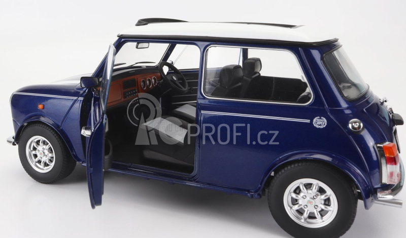 Kk-scale Mini Cooper Sunroof Rhd 1992 1:12 Modrá Met Bílá