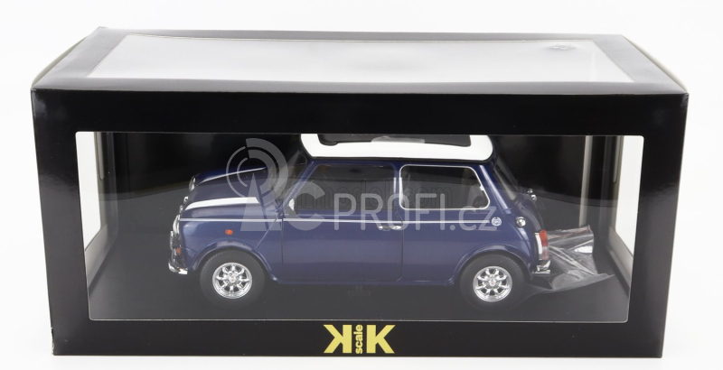 Kk-scale Mini Cooper Sunroof Rhd 1992 1:12 Modrá Met Bílá