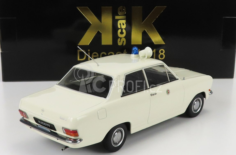 Kk-scale Opel Kadett B Police 1972 1:18 Bílá