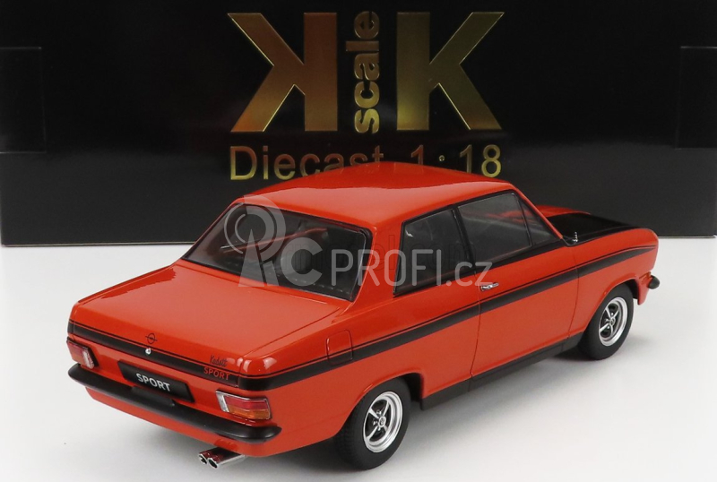 Kk-scale Opel Kadett B Sport 1973 1:18 Červená Černá