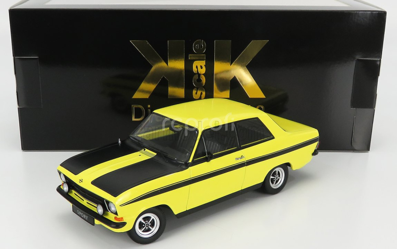 Kk-scale Opel Kadett B Sport 1973 1:18 Žlutá Černá