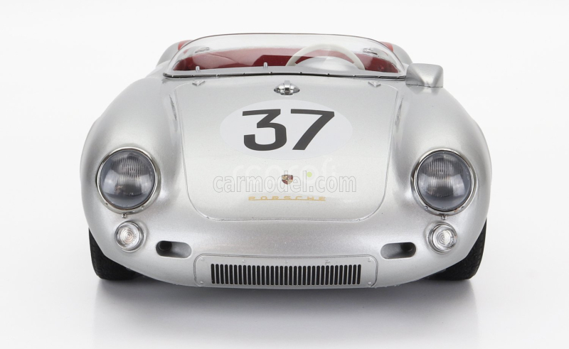 Kk-scale Porsche 550 Rs Spider 1.5l Team Porsche Kg N 37 24h Le Mans 1955 H.polensky - R.von Frankenberg 1:12 Silver