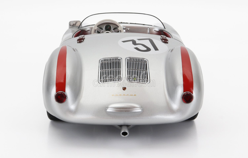 Kk-scale Porsche 550 Rs Spider 1.5l Team Porsche Kg N 37 24h Le Mans 1955 H.polensky - R.von Frankenberg 1:12 Silver