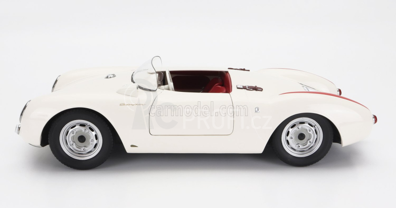 Kk-scale Porsche 550a Spider 1953 1:12 Bílá Červená