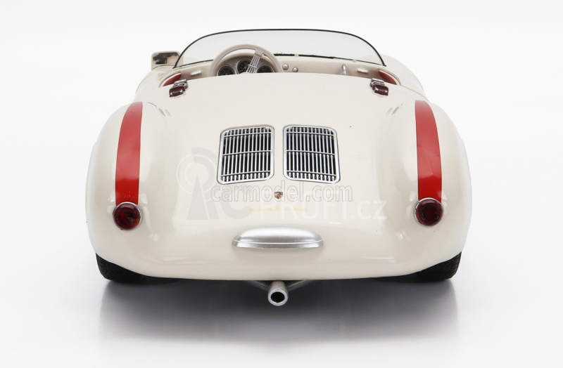 Kk-scale Porsche 550a Spider 1953 1:12 Bílá Červená