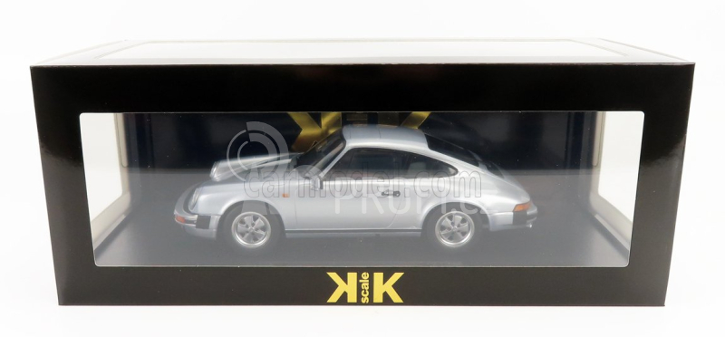 Kk-scale Porsche 911 3.2 Coupe 1988 1:18, stříbrná