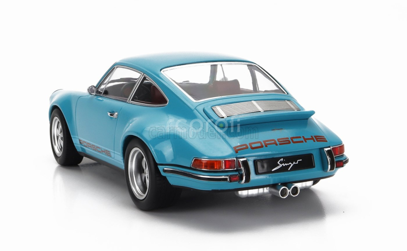 Kk-scale Porsche 911 By Singer Coupe 2014 1:18 Turquoise Blue