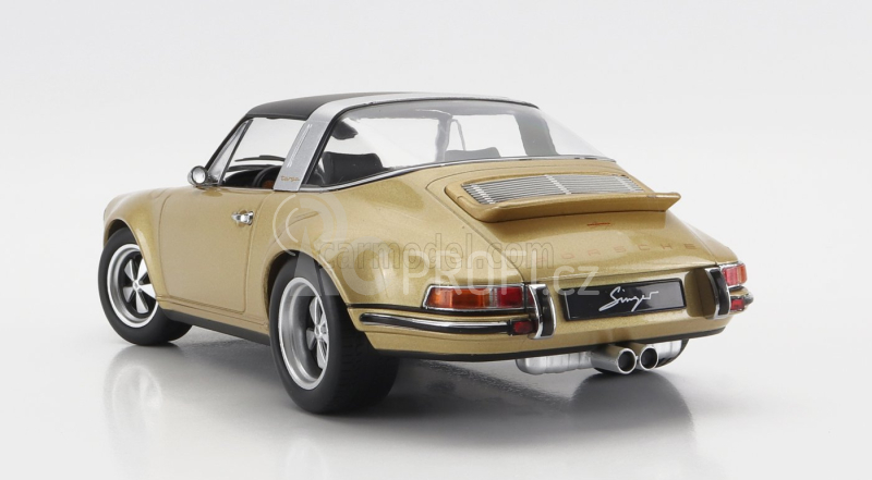 Kk-scale Porsche 911 By Singer Targa 2014 1:18 Gold Met