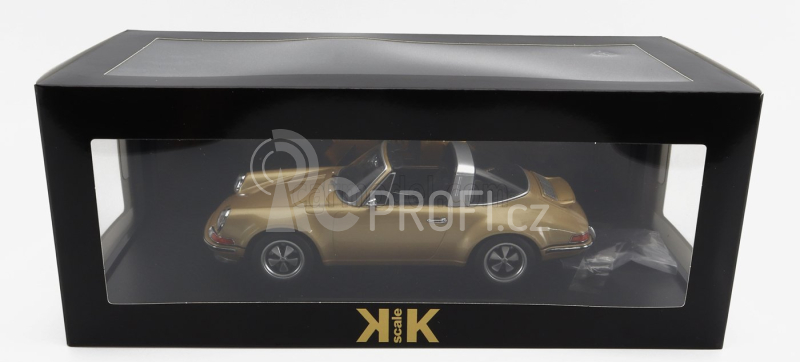 Kk-scale Porsche 911 By Singer Targa 2014 1:18 Gold Met