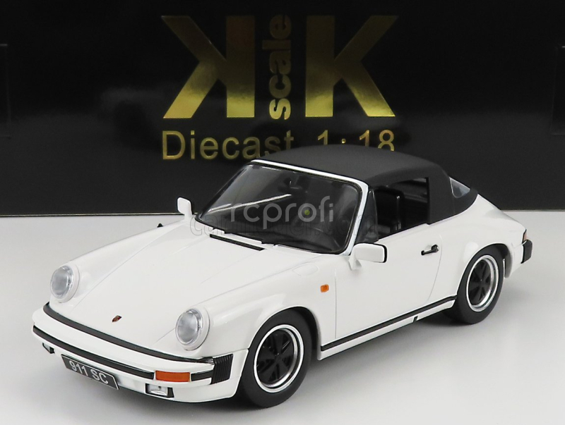 Kk-scale Porsche 911 Sc Cabriolet 1983 - With Extra Soft-top 1:18 Bílá