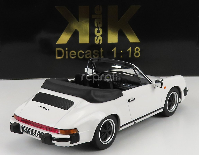 Kk-scale Porsche 911 Sc Cabriolet 1983 - With Extra Soft-top 1:18 Bílá