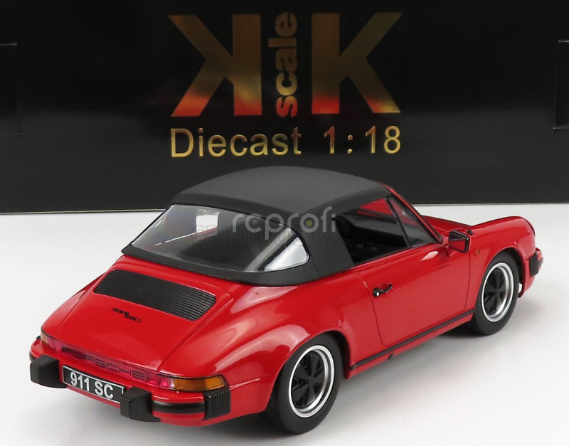 Kk-scale Porsche 911 Sc Cabriolet 1983 - With Extra Soft-top 1:18 Red