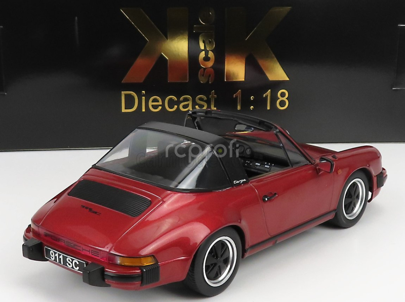 Kk-scale Porsche 911 Sc Targa 1983 - With Extra Hard-top 1:18 Red Met
