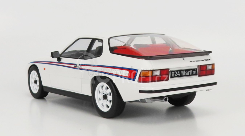 Kk-scale Porsche 924 Martini Livery 1985 1:18 Bílá Červená Modrá
