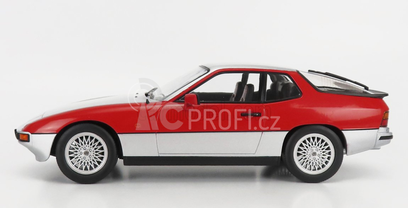 Kk-scale Porsche 924 Turbo Coupe 1986 1:18 Silver Red