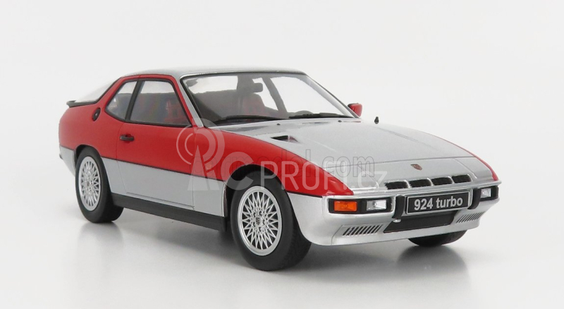 Kk-scale Porsche 924 Turbo Coupe 1986 1:18 Silver Red